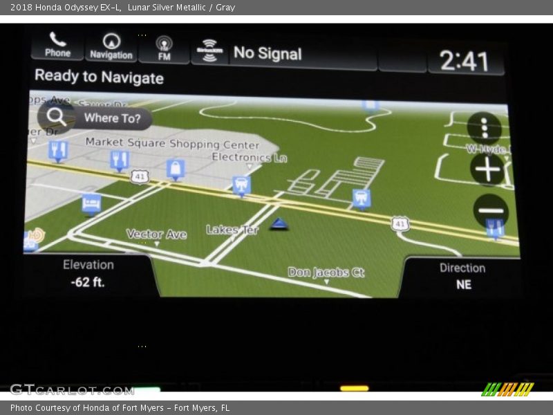 Lunar Silver Metallic / Gray 2018 Honda Odyssey EX-L