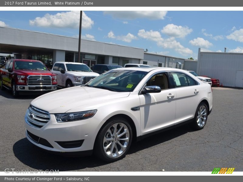 White Platinum / Dune 2017 Ford Taurus Limited