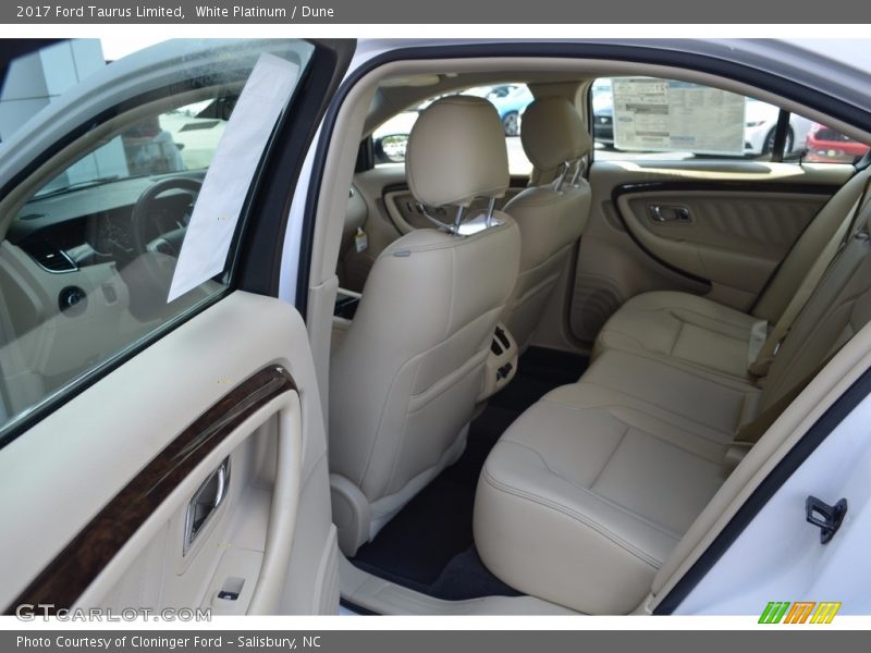 Rear Seat of 2017 Taurus Limited