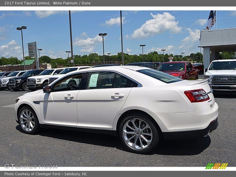White Platinum / Dune 2017 Ford Taurus Limited