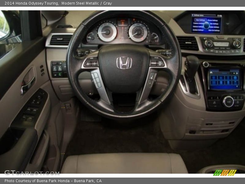 Modern Steel Metallic / Gray 2014 Honda Odyssey Touring
