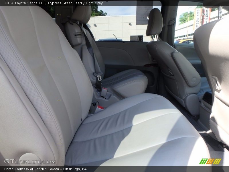 Cypress Green Pearl / Light Gray 2014 Toyota Sienna XLE