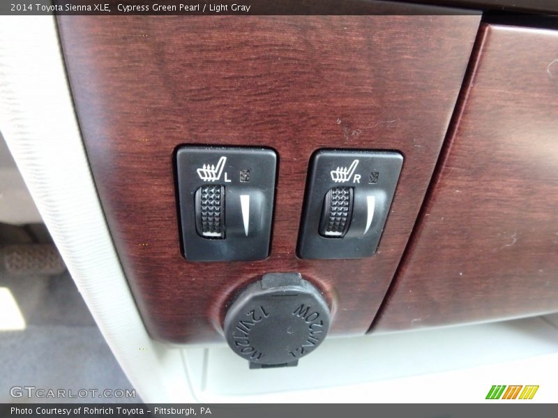 Cypress Green Pearl / Light Gray 2014 Toyota Sienna XLE