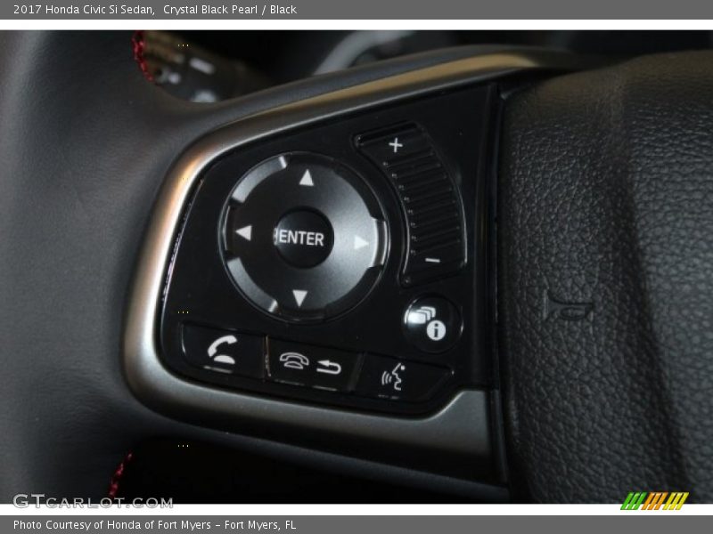 Crystal Black Pearl / Black 2017 Honda Civic Si Sedan