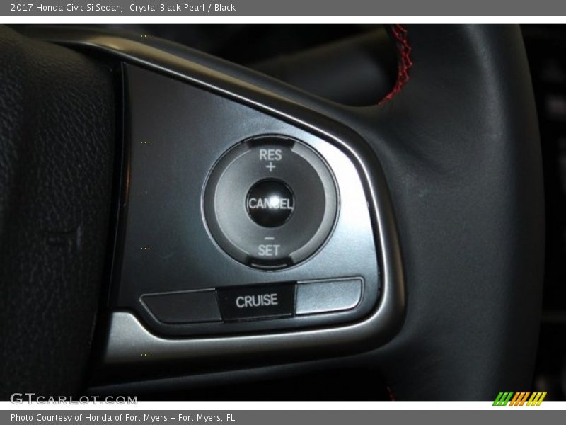 Crystal Black Pearl / Black 2017 Honda Civic Si Sedan