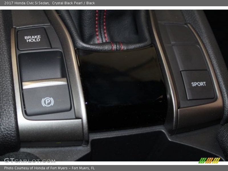 Crystal Black Pearl / Black 2017 Honda Civic Si Sedan