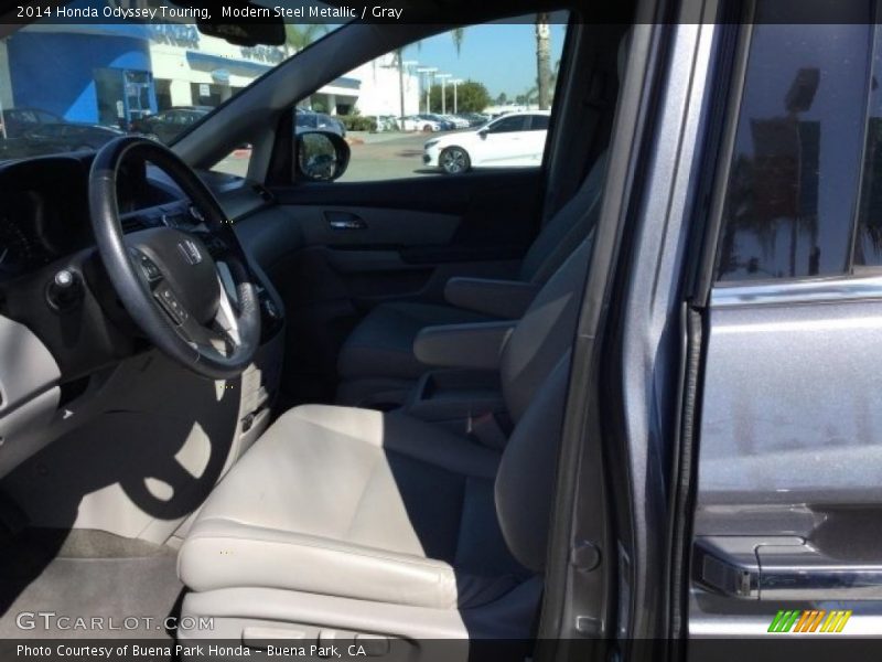 Modern Steel Metallic / Gray 2014 Honda Odyssey Touring