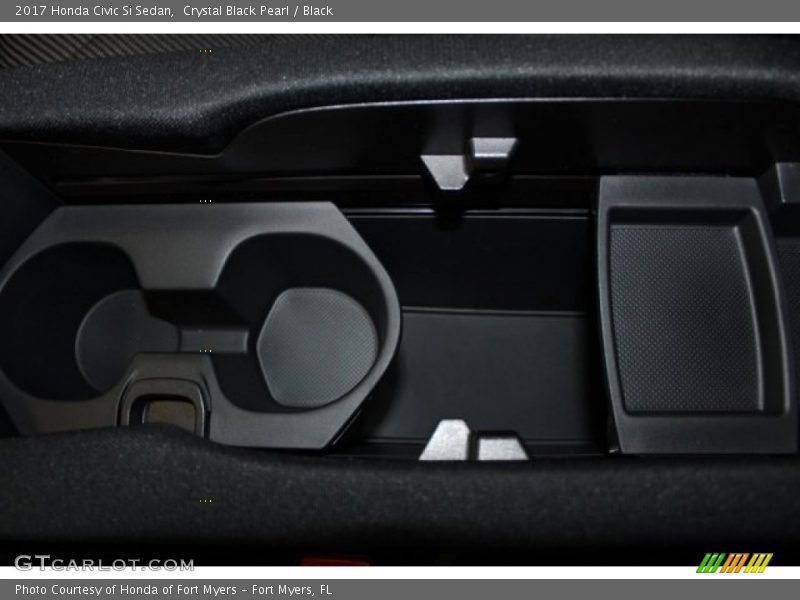 Crystal Black Pearl / Black 2017 Honda Civic Si Sedan