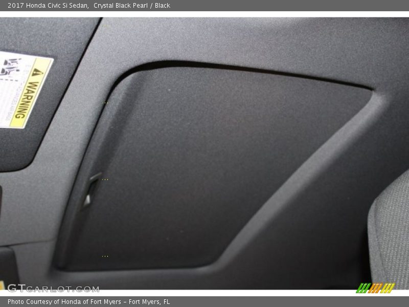 Crystal Black Pearl / Black 2017 Honda Civic Si Sedan