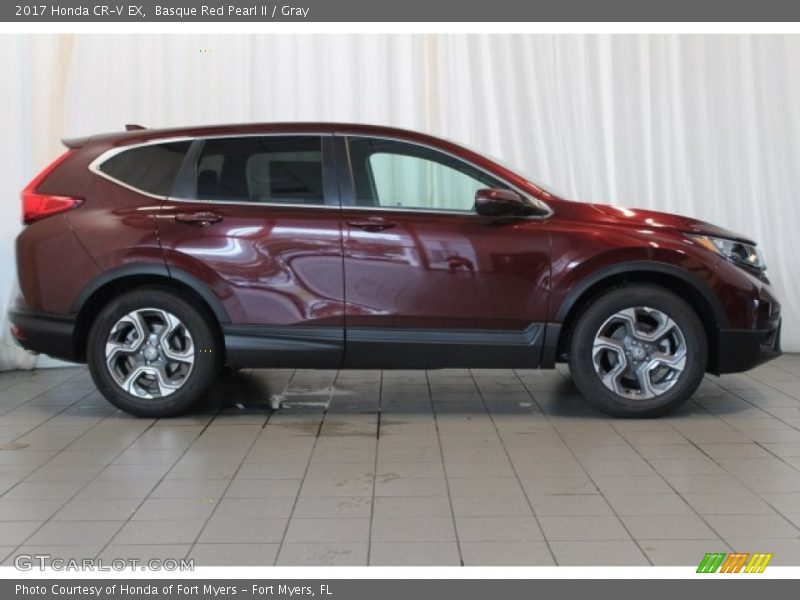 Basque Red Pearl II / Gray 2017 Honda CR-V EX