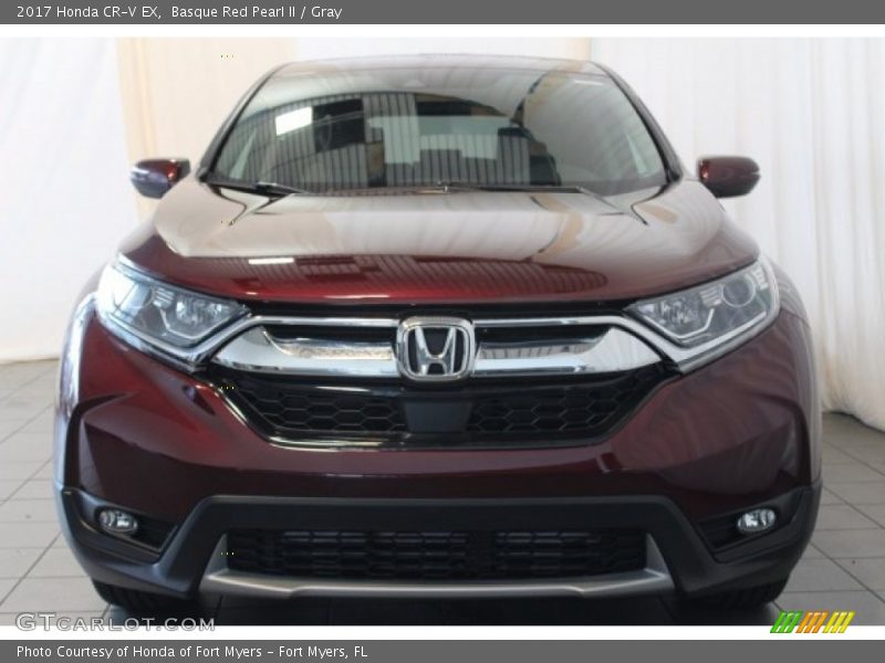 Basque Red Pearl II / Gray 2017 Honda CR-V EX
