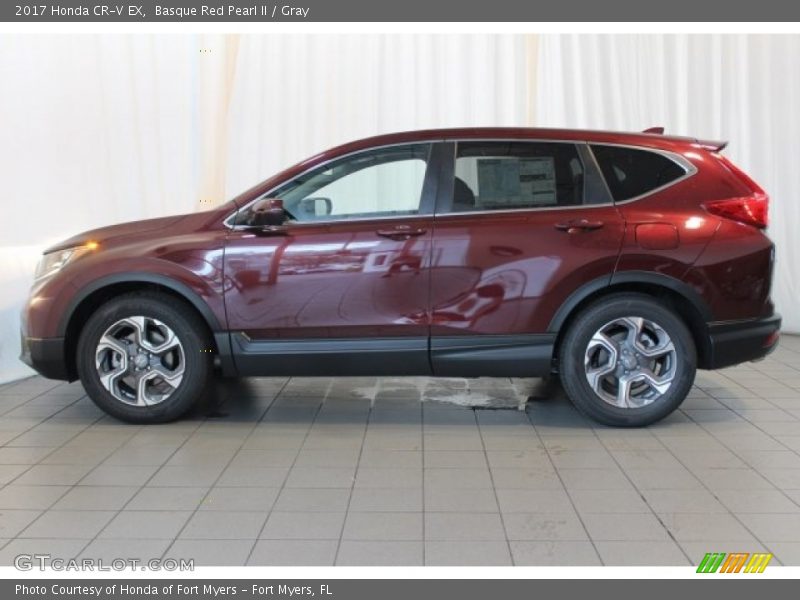 Basque Red Pearl II / Gray 2017 Honda CR-V EX