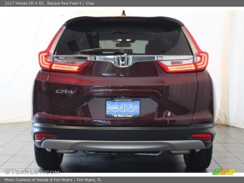 Basque Red Pearl II / Gray 2017 Honda CR-V EX