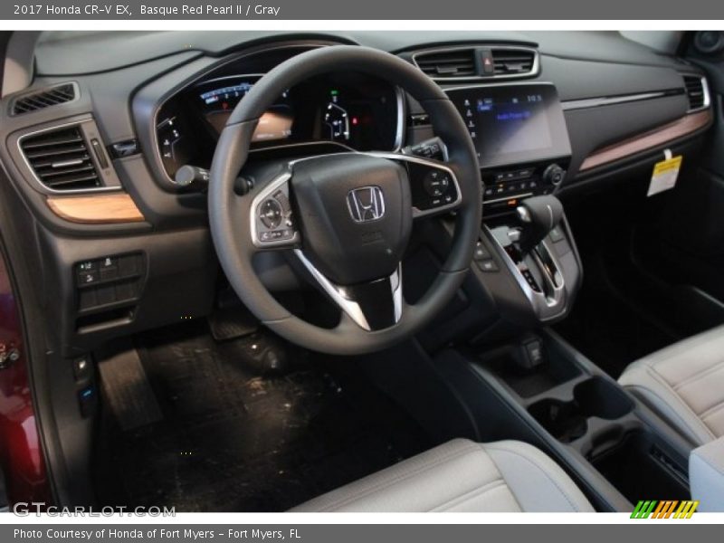 Basque Red Pearl II / Gray 2017 Honda CR-V EX