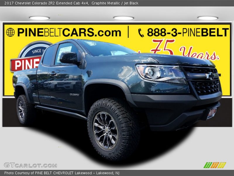 Graphite Metallic / Jet Black 2017 Chevrolet Colorado ZR2 Extended Cab 4x4