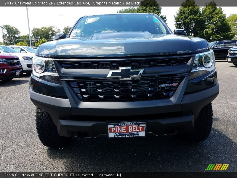 Graphite Metallic / Jet Black 2017 Chevrolet Colorado ZR2 Extended Cab 4x4