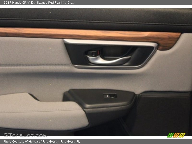 Basque Red Pearl II / Gray 2017 Honda CR-V EX