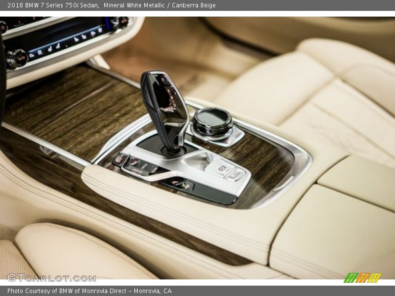 Mineral White Metallic / Canberra Beige 2018 BMW 7 Series 750i Sedan