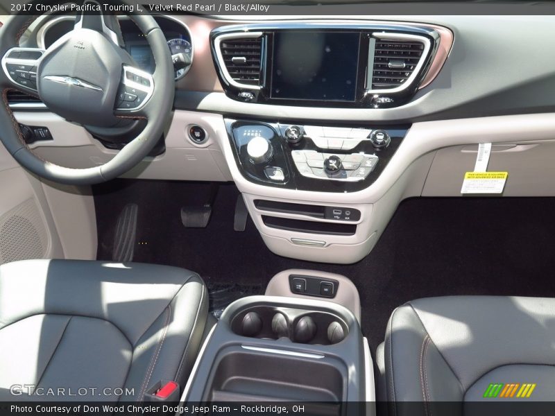Velvet Red Pearl / Black/Alloy 2017 Chrysler Pacifica Touring L