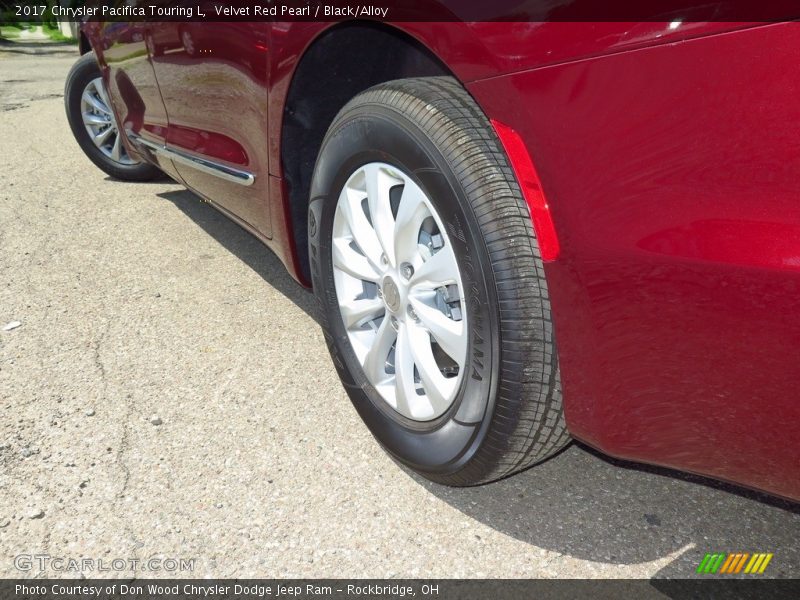 Velvet Red Pearl / Black/Alloy 2017 Chrysler Pacifica Touring L