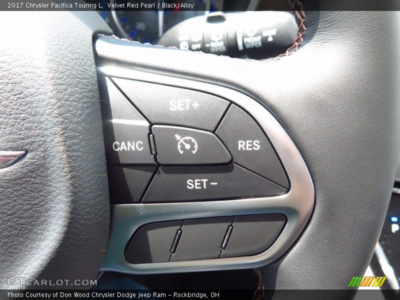 Velvet Red Pearl / Black/Alloy 2017 Chrysler Pacifica Touring L