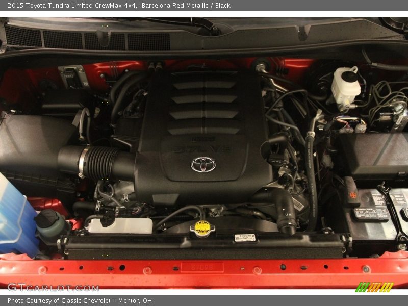 Barcelona Red Metallic / Black 2015 Toyota Tundra Limited CrewMax 4x4