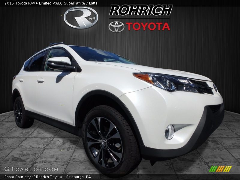 Super White / Latte 2015 Toyota RAV4 Limited AWD