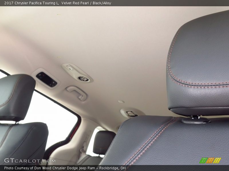 Velvet Red Pearl / Black/Alloy 2017 Chrysler Pacifica Touring L