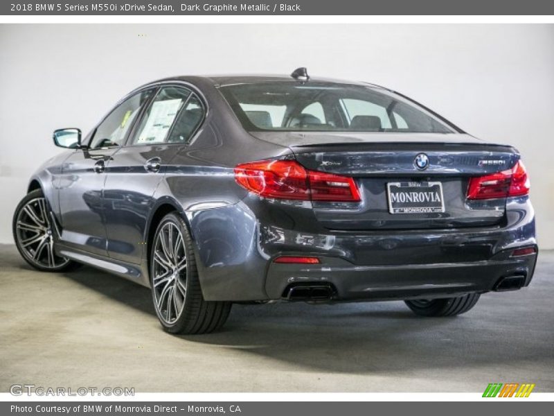 Dark Graphite Metallic / Black 2018 BMW 5 Series M550i xDrive Sedan