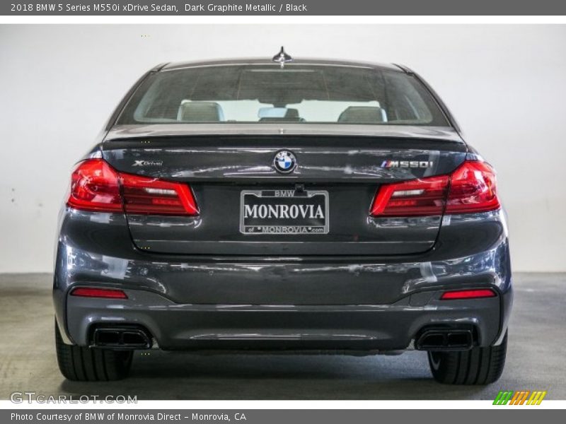 Dark Graphite Metallic / Black 2018 BMW 5 Series M550i xDrive Sedan