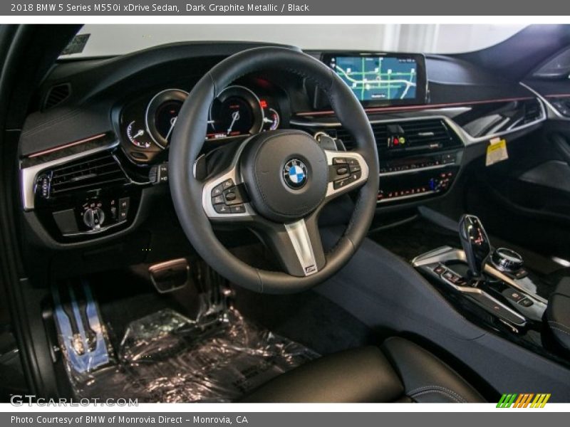 Dark Graphite Metallic / Black 2018 BMW 5 Series M550i xDrive Sedan