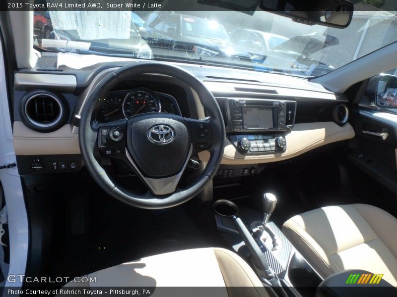 Super White / Latte 2015 Toyota RAV4 Limited AWD