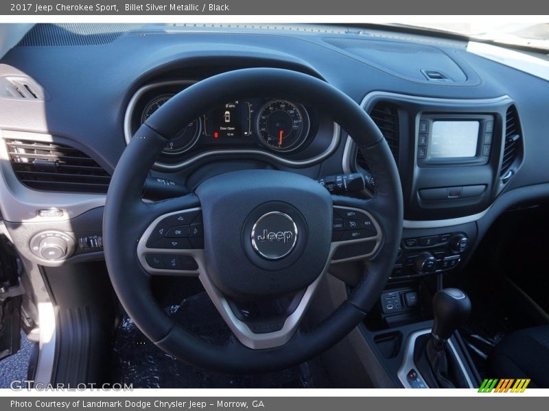 Billet Silver Metallic / Black 2017 Jeep Cherokee Sport