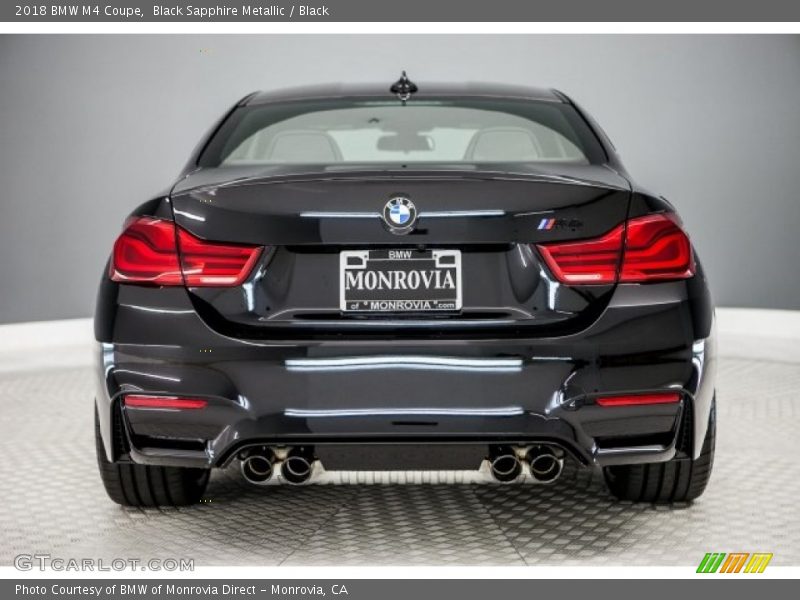 Black Sapphire Metallic / Black 2018 BMW M4 Coupe