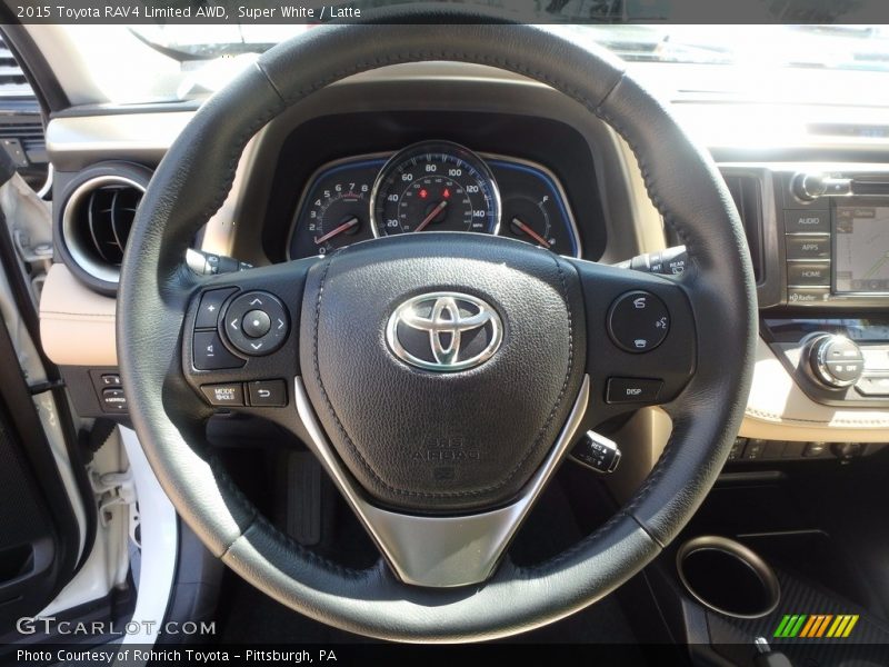 Super White / Latte 2015 Toyota RAV4 Limited AWD