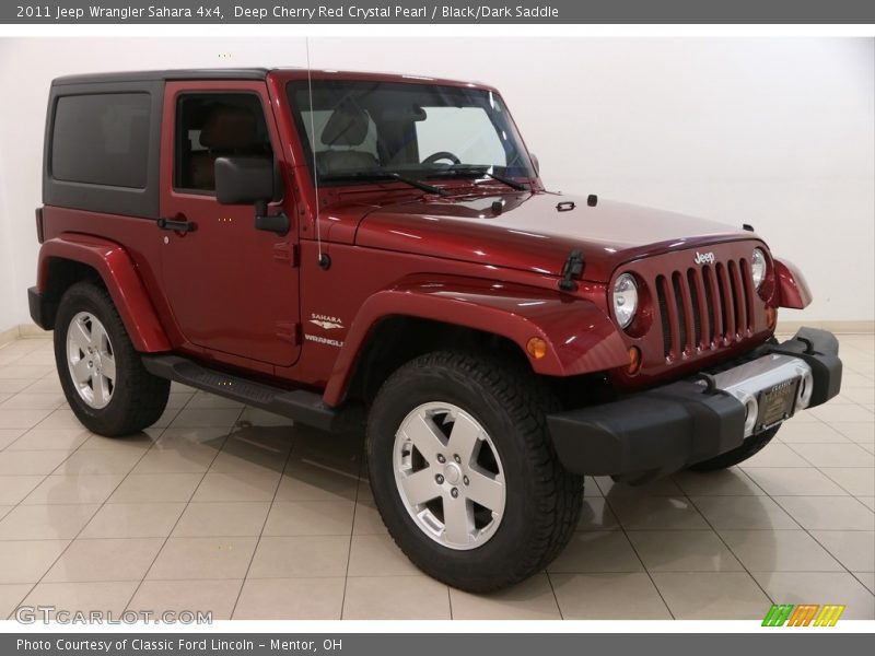 Deep Cherry Red Crystal Pearl / Black/Dark Saddle 2011 Jeep Wrangler Sahara 4x4