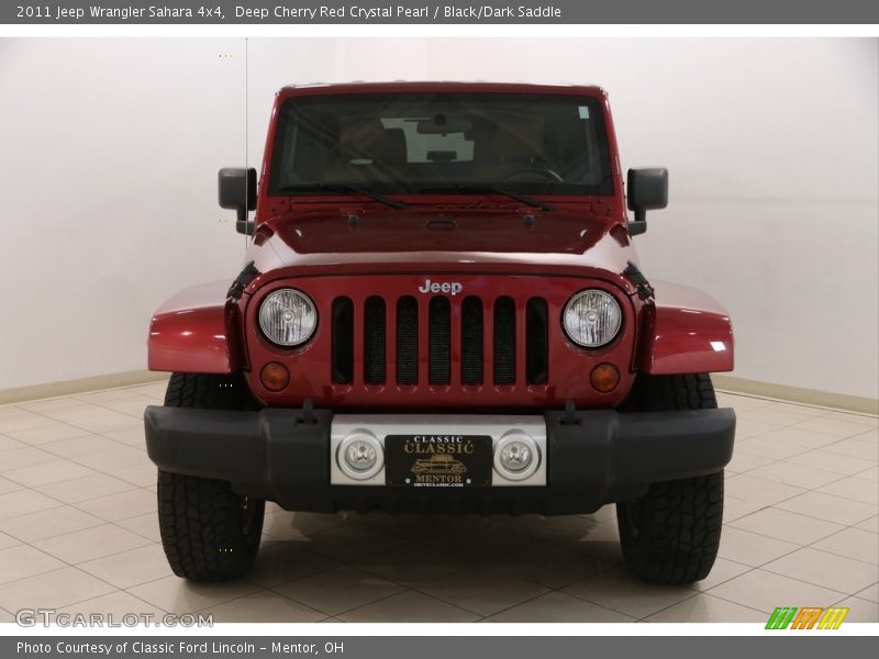 Deep Cherry Red Crystal Pearl / Black/Dark Saddle 2011 Jeep Wrangler Sahara 4x4