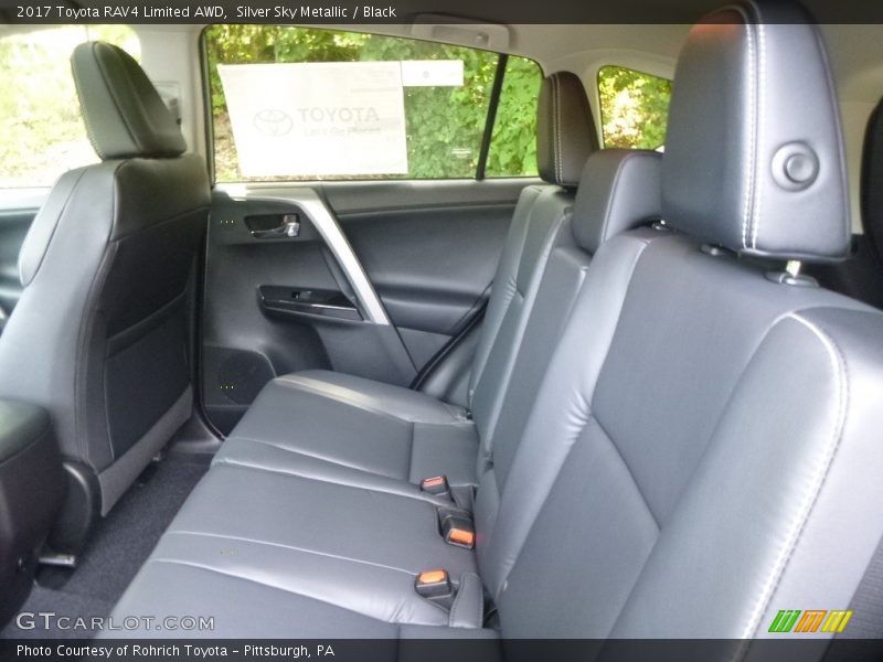 Silver Sky Metallic / Black 2017 Toyota RAV4 Limited AWD