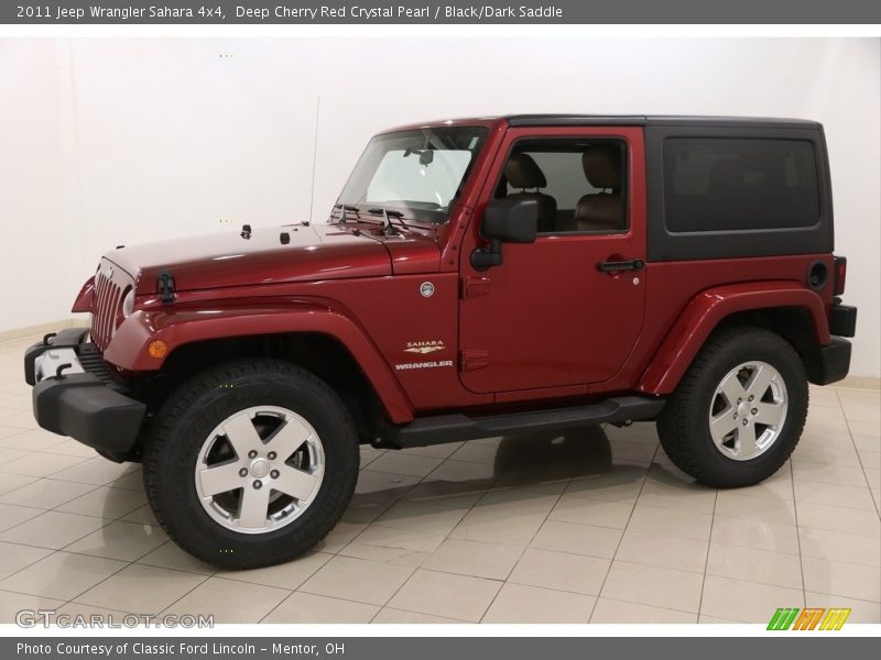 Deep Cherry Red Crystal Pearl / Black/Dark Saddle 2011 Jeep Wrangler Sahara 4x4
