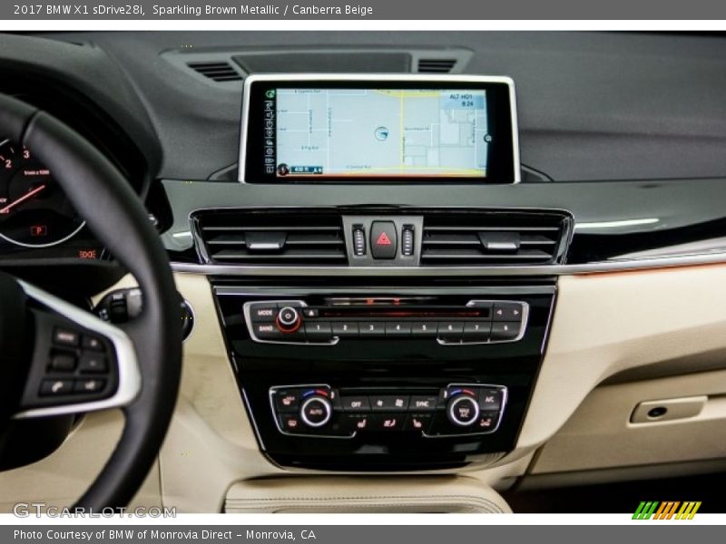 Sparkling Brown Metallic / Canberra Beige 2017 BMW X1 sDrive28i