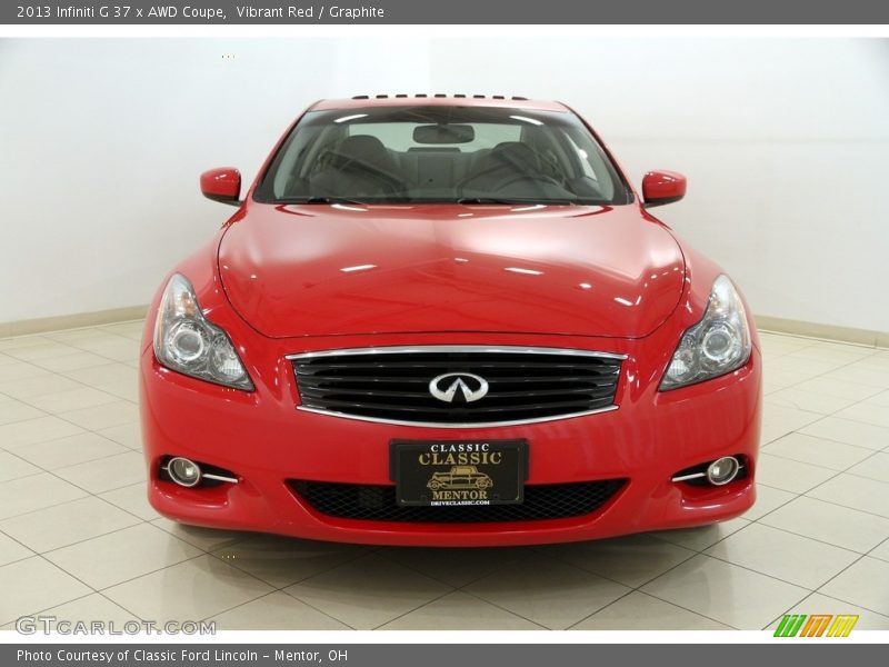 Vibrant Red / Graphite 2013 Infiniti G 37 x AWD Coupe