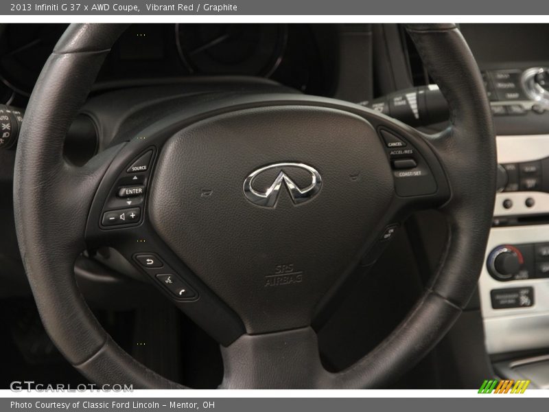 Vibrant Red / Graphite 2013 Infiniti G 37 x AWD Coupe
