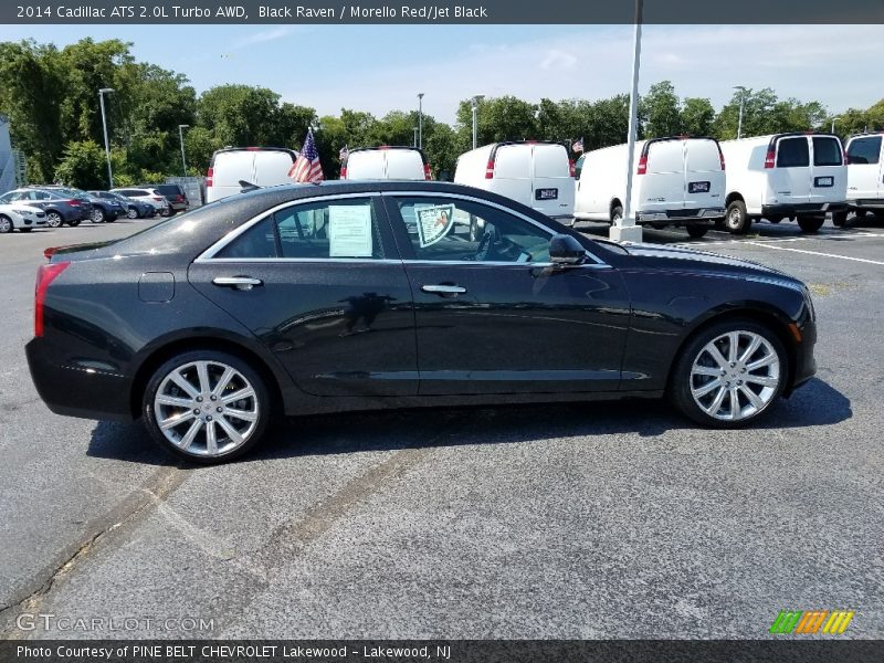 Black Raven / Morello Red/Jet Black 2014 Cadillac ATS 2.0L Turbo AWD