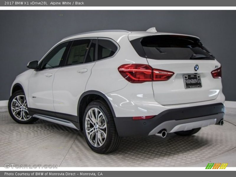 Alpine White / Black 2017 BMW X1 xDrive28i