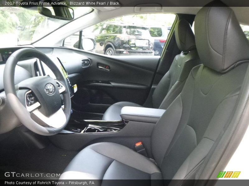 Blizzard White Pearl / Black 2017 Toyota Prius Prime Advance