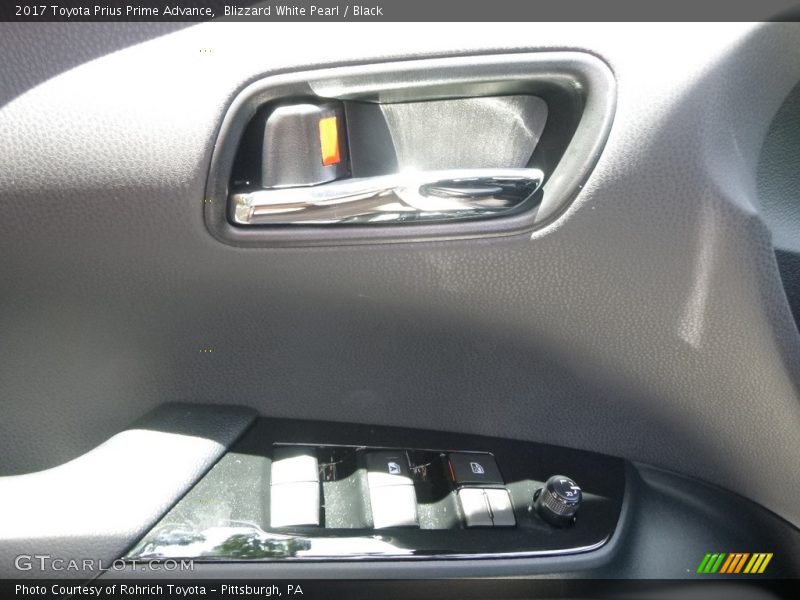 Blizzard White Pearl / Black 2017 Toyota Prius Prime Advance
