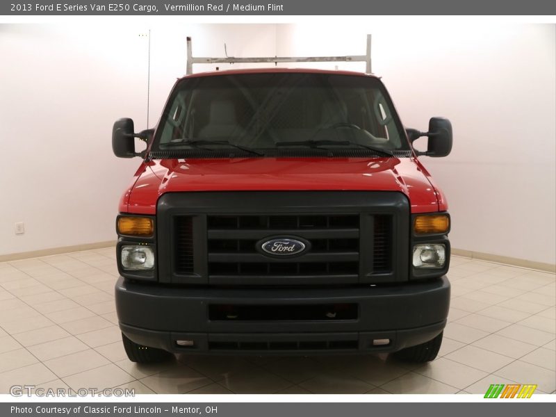 Vermillion Red / Medium Flint 2013 Ford E Series Van E250 Cargo