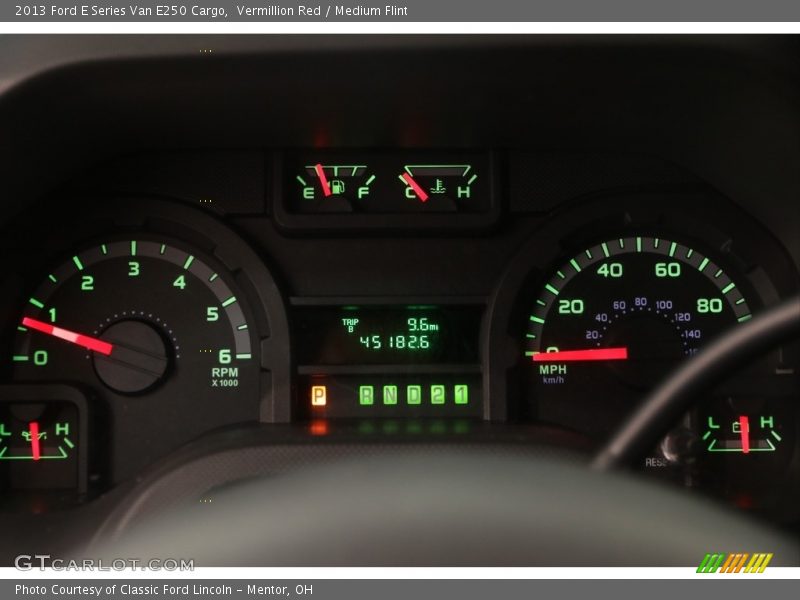 Vermillion Red / Medium Flint 2013 Ford E Series Van E250 Cargo