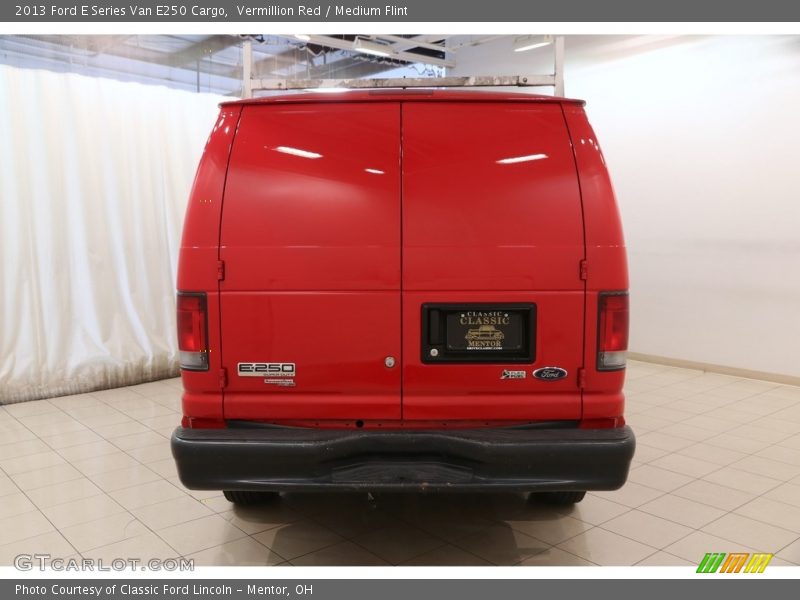 Vermillion Red / Medium Flint 2013 Ford E Series Van E250 Cargo