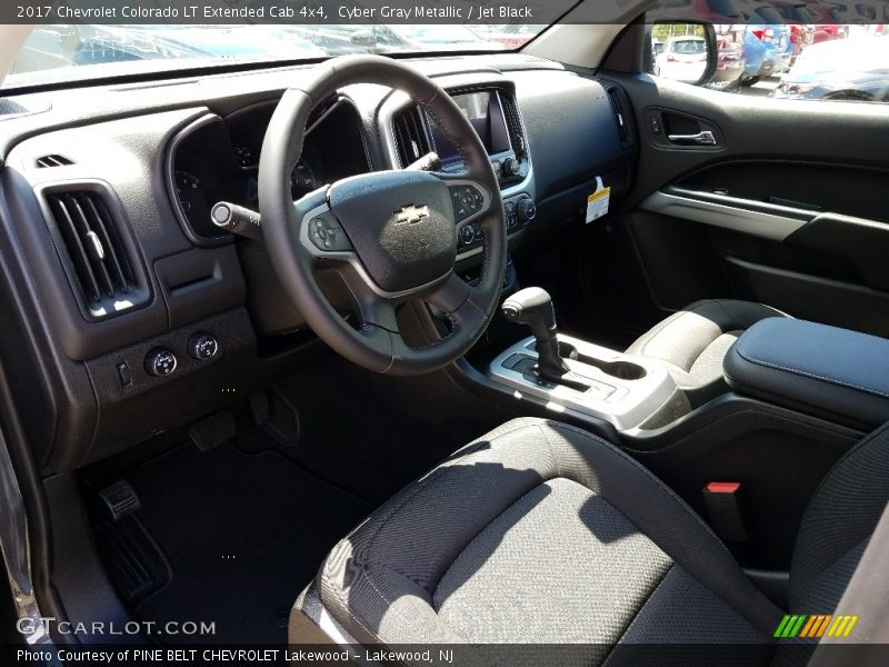 Cyber Gray Metallic / Jet Black 2017 Chevrolet Colorado LT Extended Cab 4x4